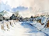 Lane to Laga, Crete, 34x22